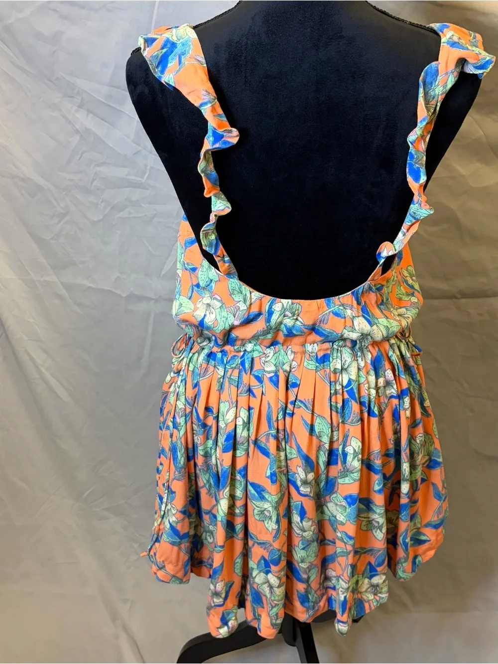 Free People Orange Dear You Backless Sundress - Picture 4 of 9